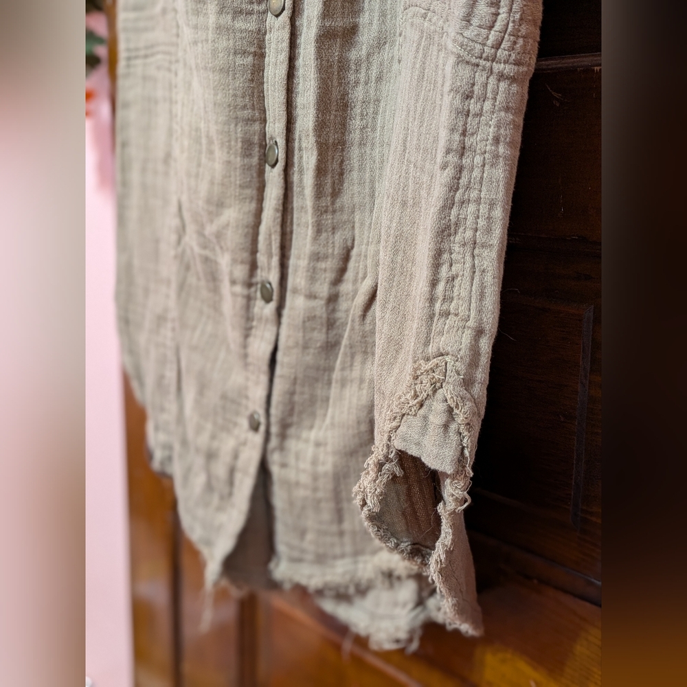 Free People Tan Midi Skirt - Picture 6 of 13